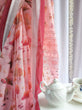 Load image into Gallery viewer, Blush Pink Handwoven Linen Saree with Vibrant Autumn Motifs &amp; Tassel Detailing LINEN