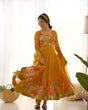 Load image into Gallery viewer, Yellow Graceful Pure Organza Silk Anarkali Suit with Gota Patti Dupatta