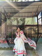 Load image into Gallery viewer, White Pure Cotton Linen Saree with Multicolor Checkered Design, Blouse, and Tassel Detailing LINEN