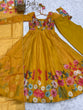 Load image into Gallery viewer, Yellow Graceful Pure Organza Silk Anarkali Suit with Gota Patti Dupatta
