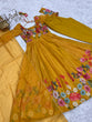 Load image into Gallery viewer, Yellow Graceful Pure Organza Silk Anarkali Suit with Gota Patti Dupatta