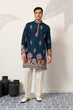 Load image into Gallery viewer, Indian Wedding Style Exclusive Teal Blue Kurta for Mens Clothsvilla