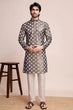 Load image into Gallery viewer, Stylish Beige Men's Kurta with Intricate Thread Detailing Clothsvilla