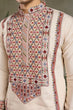 Load image into Gallery viewer, Classic Ivory Embroidered Kurta Pajama for Men Clothsvilla