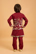 Load image into Gallery viewer, Kids Wedding Special Maroon Koti Kurta Set Outfit Clothsvilla