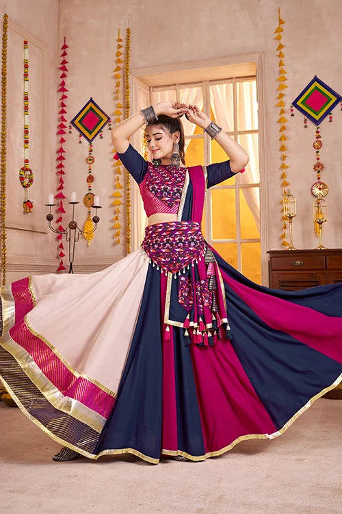 Multi Color Viscose Cotton Navratri Chaniya Choli Clothsvilla