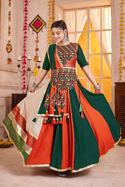 Gorgeous Multi Color Navratri Special Ghagra Choli Clothsvilla Main image