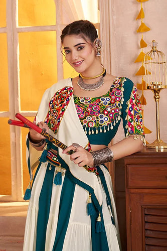 Multi Color Cotton Chaniya Choli for Navratri Dandiya Raas Clothsvilla