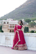 Load image into Gallery viewer, Sparkling Sequin Pink Lehenga: Faux Georgette with Heavy Embroidery ClothsVilla
