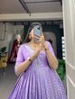 Load image into Gallery viewer, Enchanting Lavender Gown in Luxurious Jacquard Silk ClothsVilla