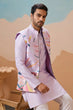 Load image into Gallery viewer, Lavender Wedding Carnival Koti Kurta Set for Mens Clothsvilla