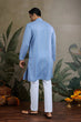 Load image into Gallery viewer, Light Blue Mirror Work Kurta – Elegant &amp; Stylish Clothsvilla