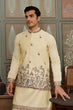 Load image into Gallery viewer, Haldi Special Light Yellow Koti Kurta Set for Mens Wear Clothsvilla