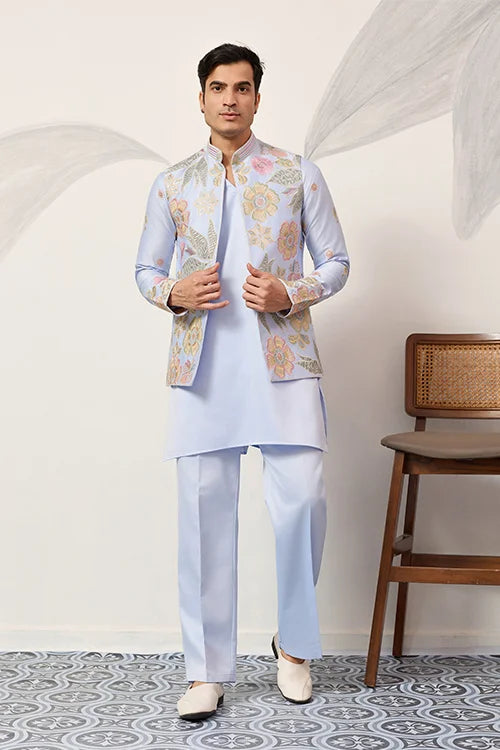 Luxury Carnival Function Special Mens Wear Koti Kurta Set Clothsvilla