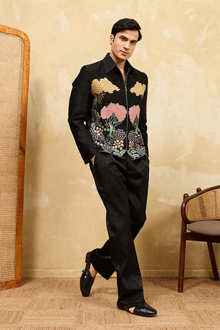 Black Velvet Wedding Bomber Suit for Mens Wear Clothsvilla