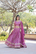 Load image into Gallery viewer, Designer Dyeable Viscose Jacquard Magenta Pink Lehenga Choli &amp; Dupatta Set with Sequins Embroidery ClothsVilla
