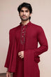 Load image into Gallery viewer, Festive Maroon Kurta Pant Set with Designer Dupatta Clothsvilla