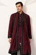 Load image into Gallery viewer, Vibrant Maroon Festive Kurta with Dupatta Set for Groom's Tribe Clothsvilla
