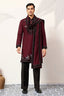 Vibrant Maroon Festive Kurta with Dupatta Set for Groom's Tribe Clothsvilla