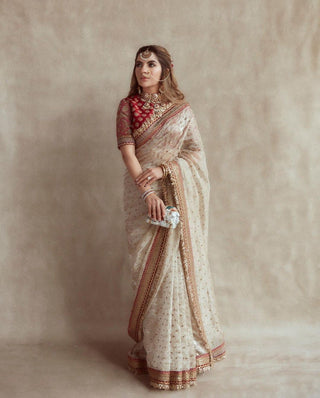 Mauve Designer Saree with Heavy Zari, Dori & Multi-Size Sequins Work | Bangalori Silk Blouse ClothsVilla