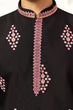 Load image into Gallery viewer, Ethnic Speical Classic Black Embroidered Kurta for Mens Clothsvilla
