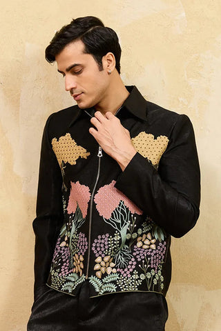 Black Velvet Wedding Bomber Suit for Mens Wear Clothsvilla
