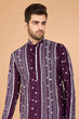 Load image into Gallery viewer, Purple Traditional Look Ethnic Wear Kurta for Men Clothsvilla