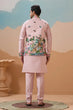 Load image into Gallery viewer, Classy Light Pink Mens Koti Kurta for Wedding Celebrations Clothsvilla