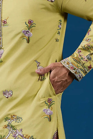 Haldi Special Yellow Outfit Kurta for Mens Wear Collection Clothsvilla