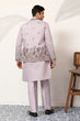 Load image into Gallery viewer, Indian Traditional Dusty Lavender Koti Kurta Pant Wedding Set Clothsvilla