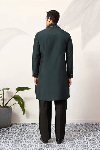The Ultimate Designer Green Kurta with Dupatta for Mens Wear Clothsvilla