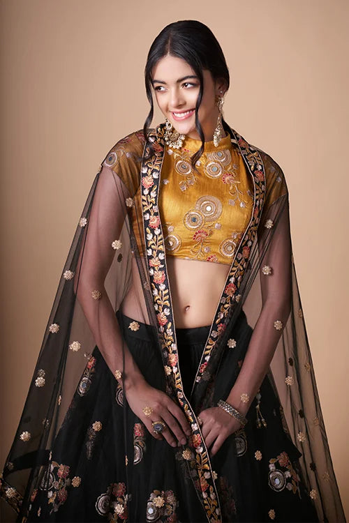 Mesmerizing Sequins Embroidered Lehenga Choli Designs Infusing Sparkle and Sophistication Secondary image