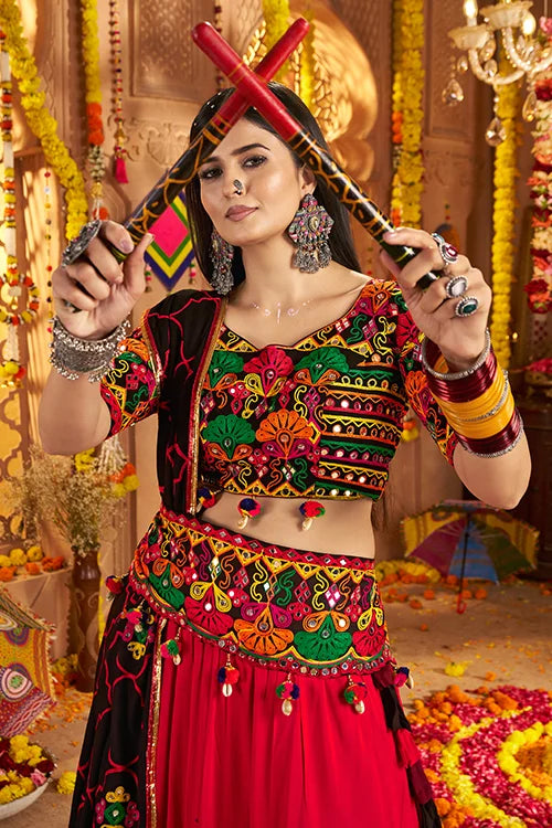 Multi Color Cotton Chaniya Choli for Navratri Look Clothsvilla