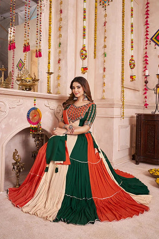 Multi Color Viscose Cotton Traditional Navratri Chaniya Choli Clothsvilla