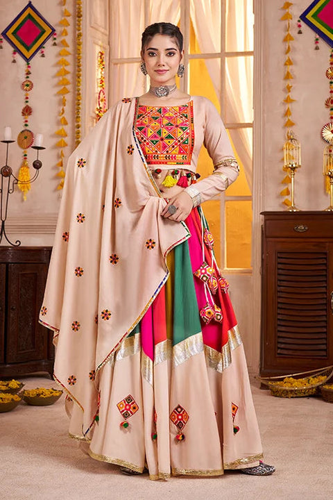 Gorgeous Multi Color with Beige Navratri Chaniya Choli Set Clothsvilla Main image