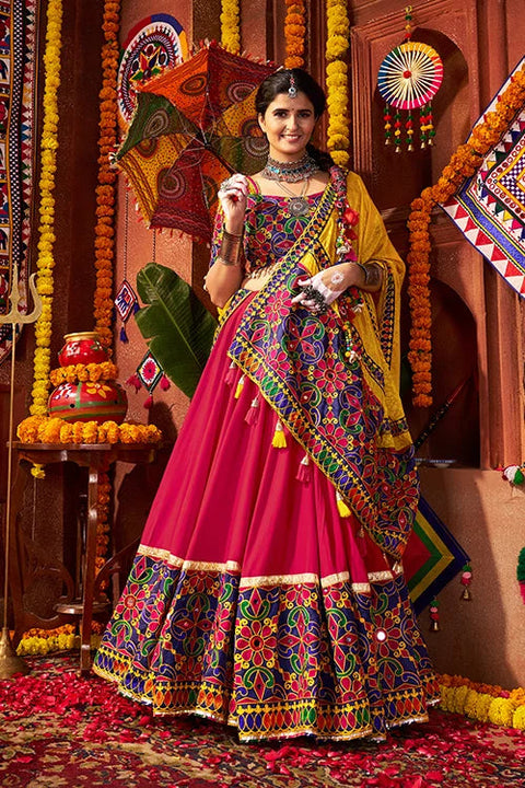Traditional Mirror Work Chaniya Choli Set for Navratri Clothsvilla Main image