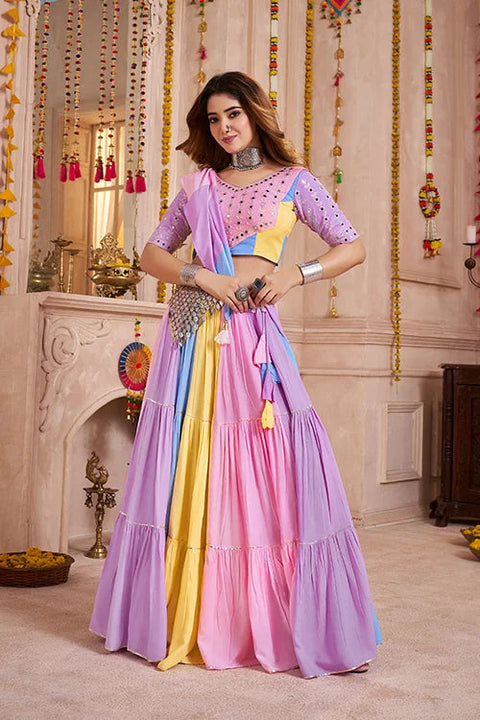 Gorgeous Multi Color Cotton Chaniya Choli Navratri Look Clothsvilla Main image