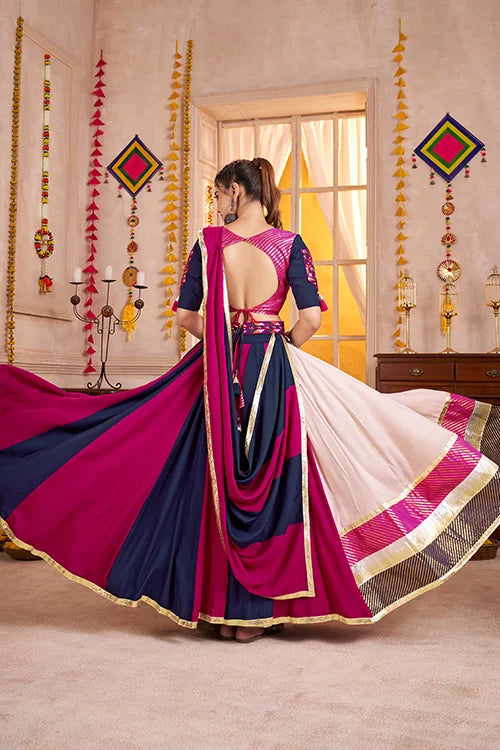 Multi Color Viscose Cotton Navratri Chaniya Choli Clothsvilla