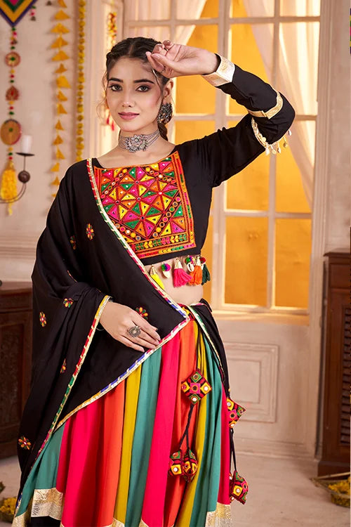 Traditional Multi Color Navratri Special Chaniya Choli Clothsvilla