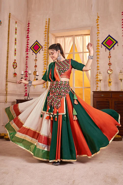 Gorgeous Multi Color Navratri Special Ghagra Choli Clothsvilla