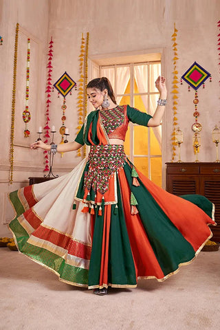 Gorgeous Multi Color Navratri Special Ghagra Choli Clothsvilla