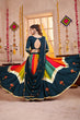 Load image into Gallery viewer, Teal Blue with Multi Navratri Chaniya Choli for Ladies Wear Clothsvilla
