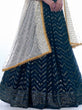 Load image into Gallery viewer, Navy Blue Color Thread Work With Georgette Lehenga Choli |Wedding Wear Clothsvilla