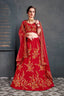 New Collection in Indian Wear for A Lehenga Choli Red Color Clothsvilla