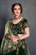 Load image into Gallery viewer, New Embroidery Lehenga Choli Dark Green Color Clothsvilla