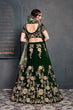 Load image into Gallery viewer, New Embroidery Lehenga Choli Dark Green Color Clothsvilla