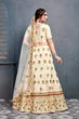 Load image into Gallery viewer, New Embroidery Lehenga Choli For Indian Wear Cream Color Clothsvilla