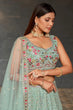 Load image into Gallery viewer, New Party Wear Collection Lehenga Choli With Dupatta Sky Blue Colour Clothsvilla