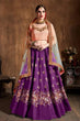 Load image into Gallery viewer, New Wedding Wear Collection For Women Lehenga Choli Purple Colour Clothsvilla