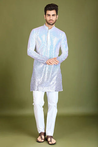 Wedding Designer Ombre Purple Kurta designer gents kurta Clothsvilla